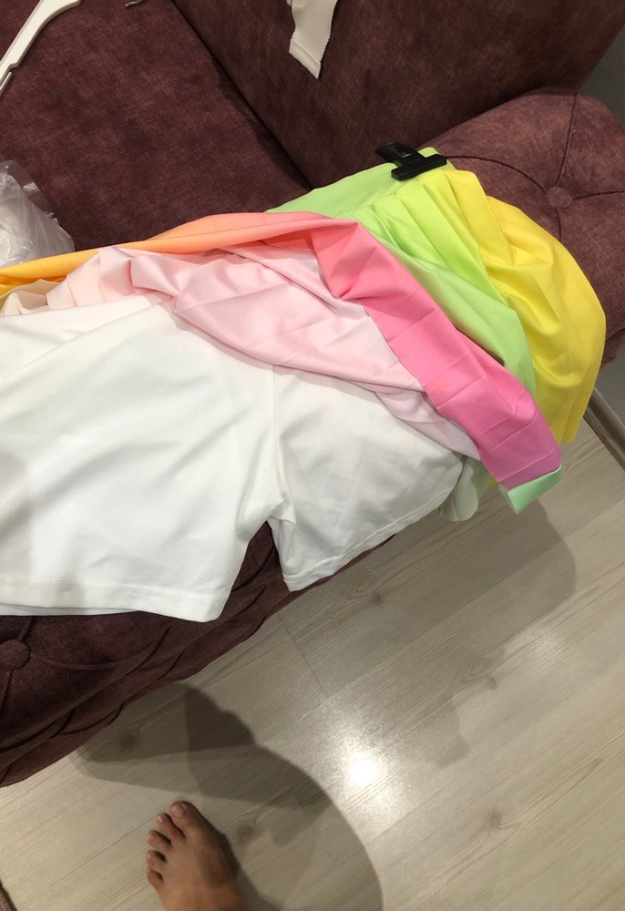 Nike Çok Renkli Pilili Mini Etek - Görsel 3