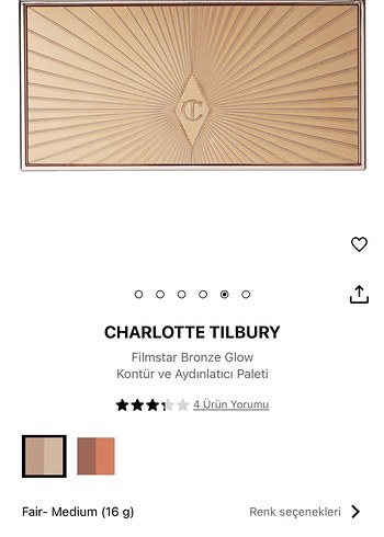 Charlotte Tilbury Filmstar Bronze Glow Paleti