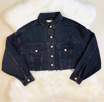 Crop kot ceket