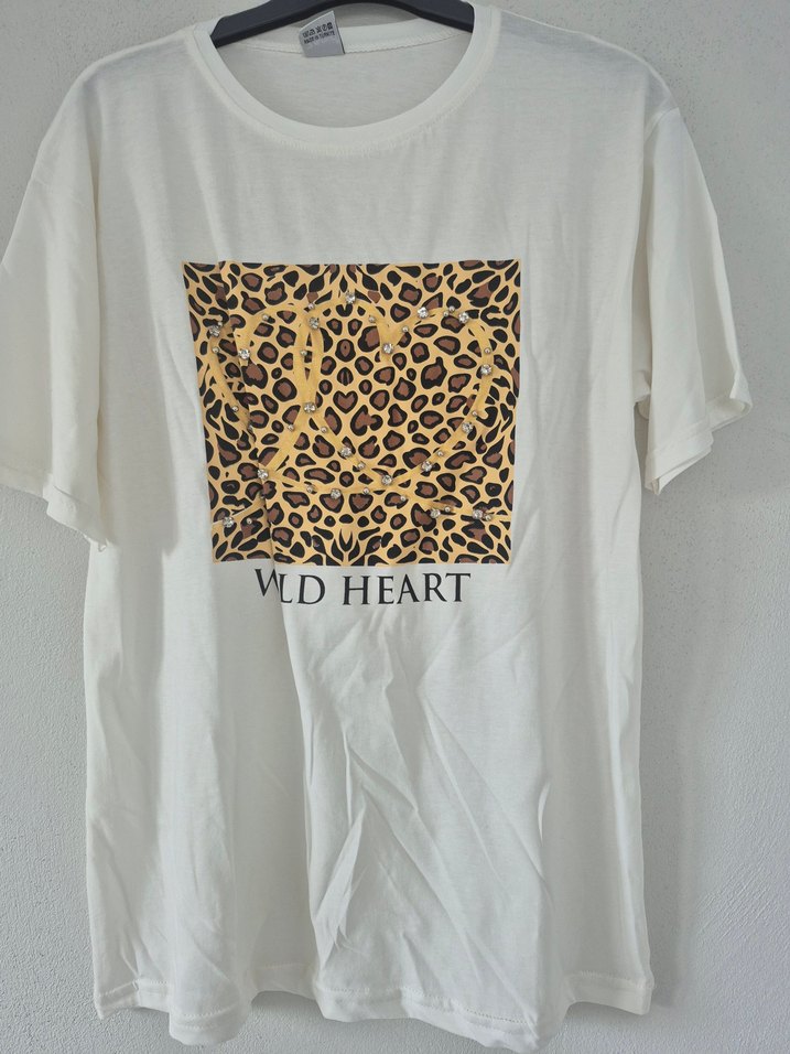 Payetli Baskılı Oversize Tişört - Görsel 2