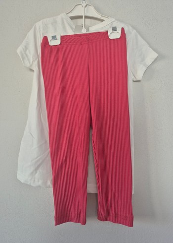 Kız Çocuk Kırmızı Baskılı Kısa Kollu Tişört - Görsel 10