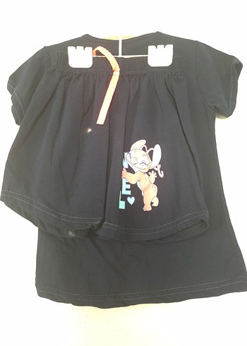 Kız Çocuk Kırmızı Baskılı Kısa Kollu Tişört - Görsel 8