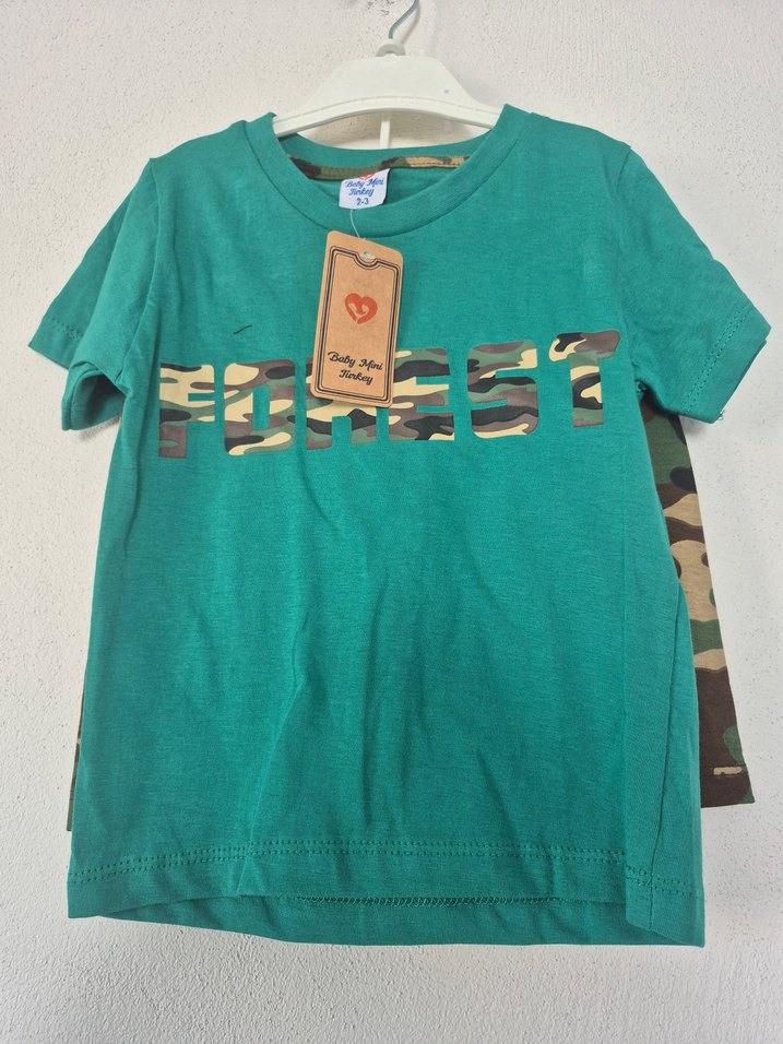 Minecraft Baskılı Yeşil Erkek Tişört - Görsel 3