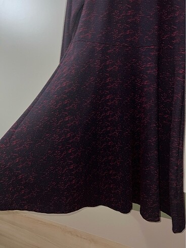 46 Beden bordo Renk Elbise