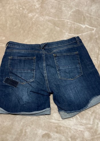 Düğmeli Kadın Mini Kot Şort - Görsel 2