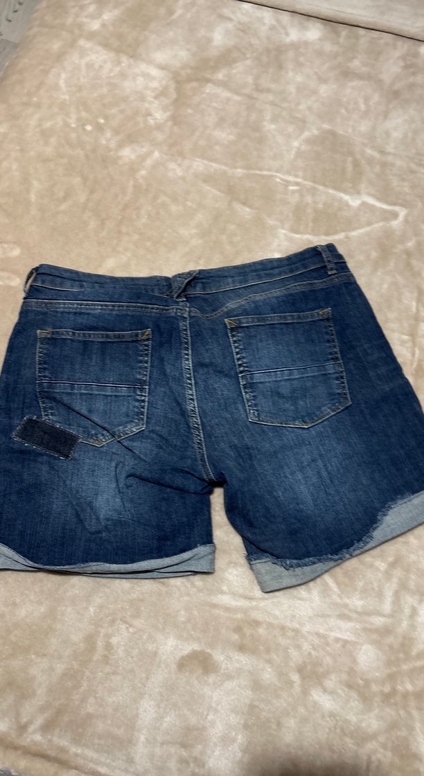 Düğmeli Kadın Mini Kot Şort - Görsel 2