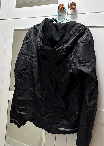 Kadın Siyah Fermuarlı Sokak Stili Ceket - Görsel 3