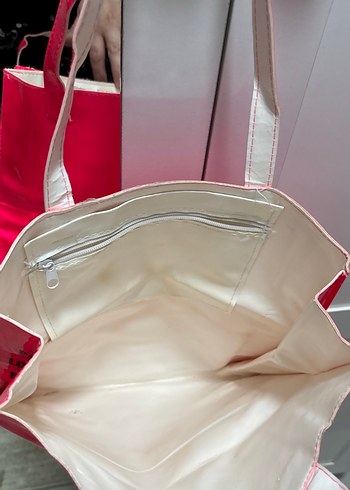 Pembe Kadın Fiyonklu Sokak Stili Çanta - Görsel 2