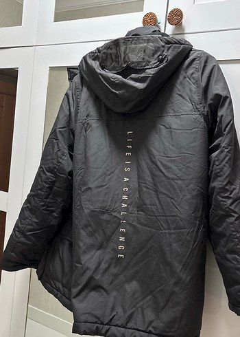 Fermuarlı Siyah Erkek Streetwear Mont - Görsel 3