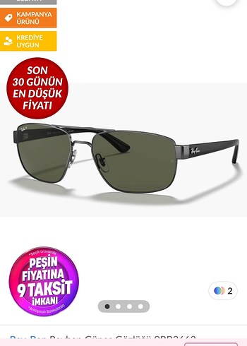 Ray.ban 0RB3663 004/58 60 Unisex Güneş Gözlüğü - Görsel 6