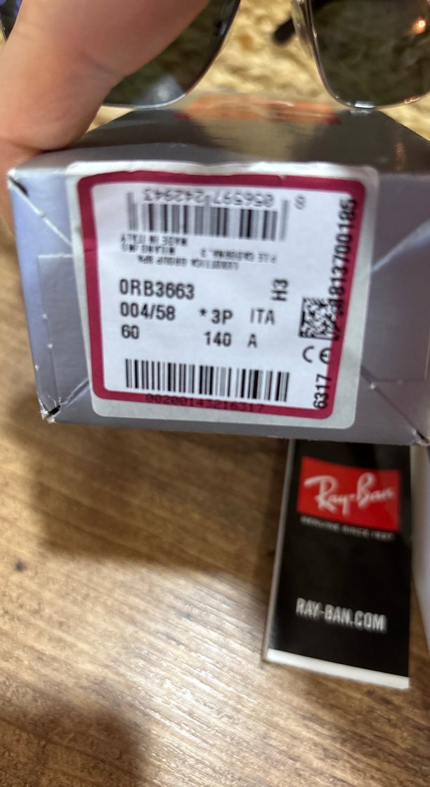 Ray.ban 0RB3663 004/58 60 Unisex Güneş Gözlüğü - Görsel 5