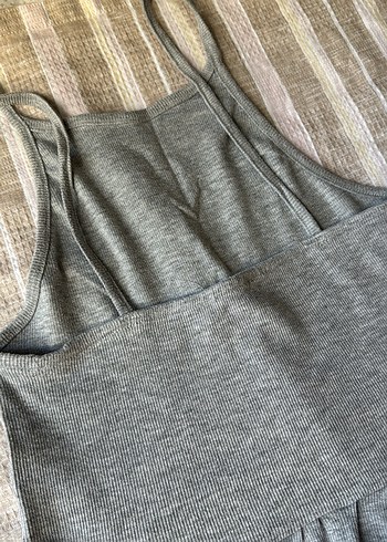l Beden Gri Yüksek Yakalı Hemşirelik Atlet Bodysuit