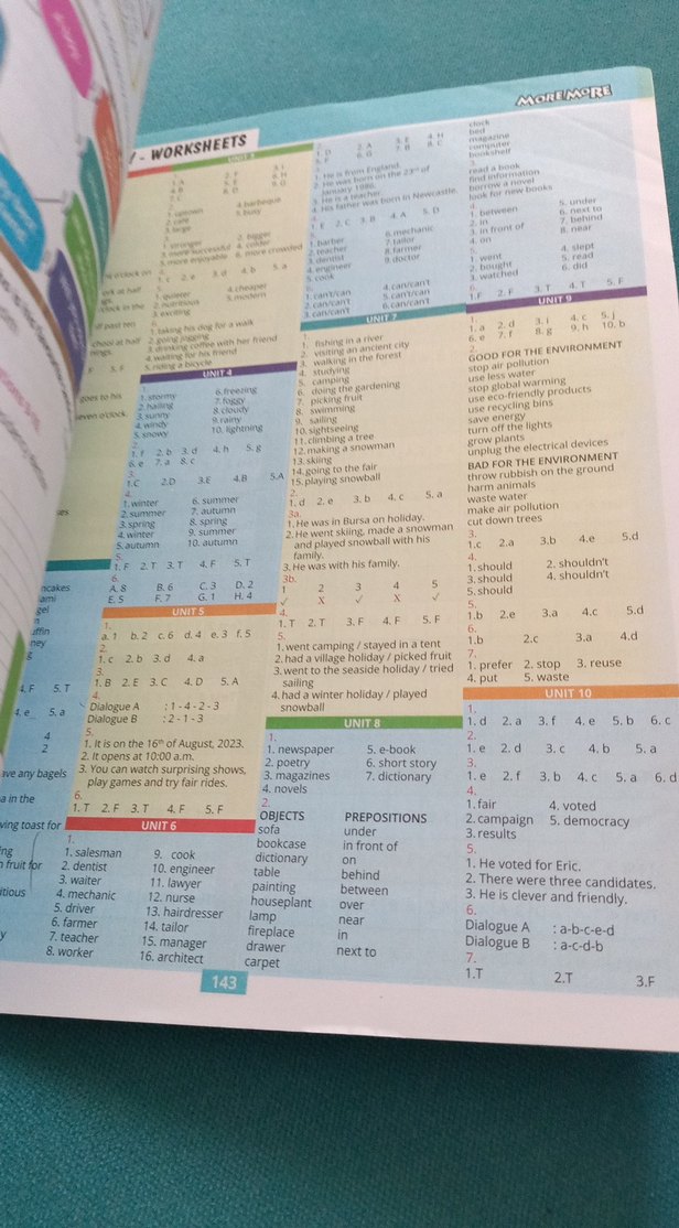 More More Fenomen 6 Test Book Worksheets - Görsel 3