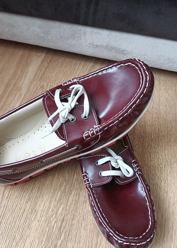 Flo Ayakkabı Bordo Bağcıklı Klasik Kadın Günlük Ayakkabı