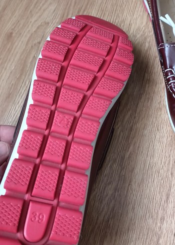 39 Beden Bordo Bağcıklı Klasik Kadın Günlük Ayakkabı