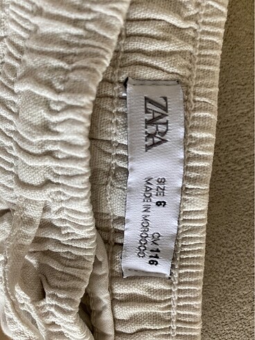 6 Yaş Beden Zara Erkek Çocuk Ekru Bermuda Şort
