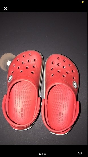 Crocs Crocs çocuk terlik kırmızı