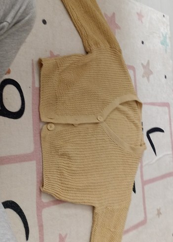 Defacto Bej V Yaka Örgü Kadın Hırka