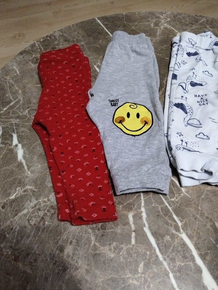 Kız Çocuk Rahat Kesim Çok Renkli Tayt - Görsel 2