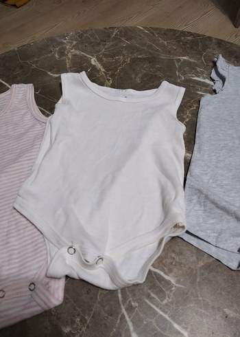 Bebek Kız Çıtçıtlı Askılı Body 2'li - Görsel 5