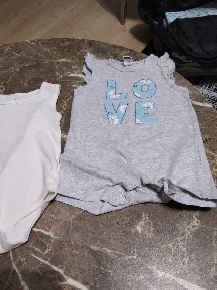 Bebek Kız Çıtçıtlı Askılı Body 2'li - Görsel 4