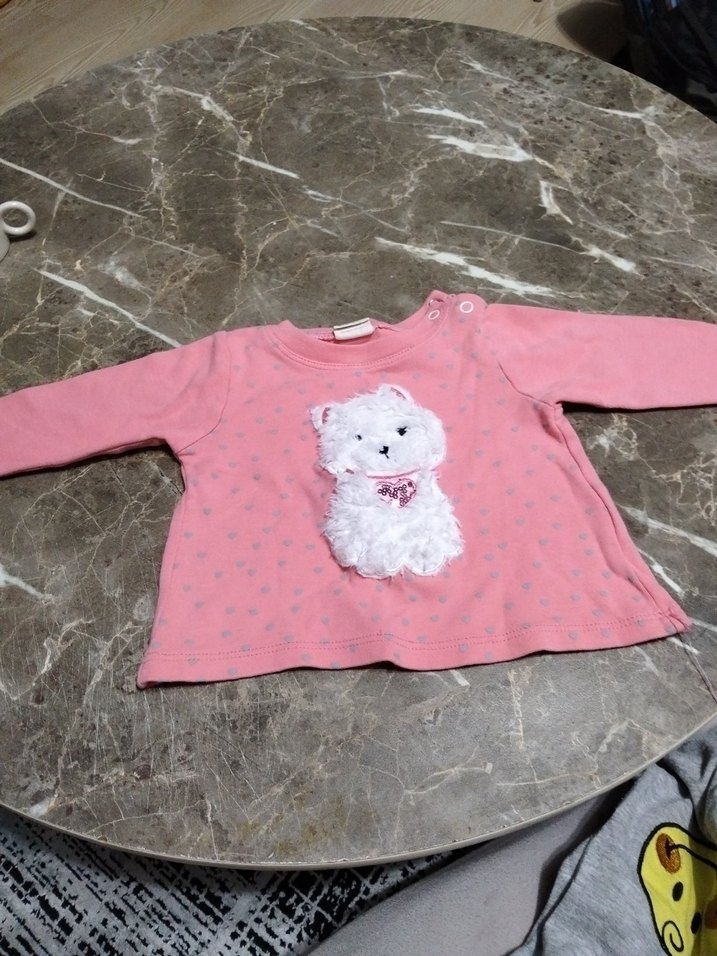Kız Çocuk Pembe Uzun Kollu Sweatshirt - Görsel 4