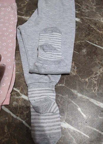 Gri Kız Çocuk Tayt - Görsel 6