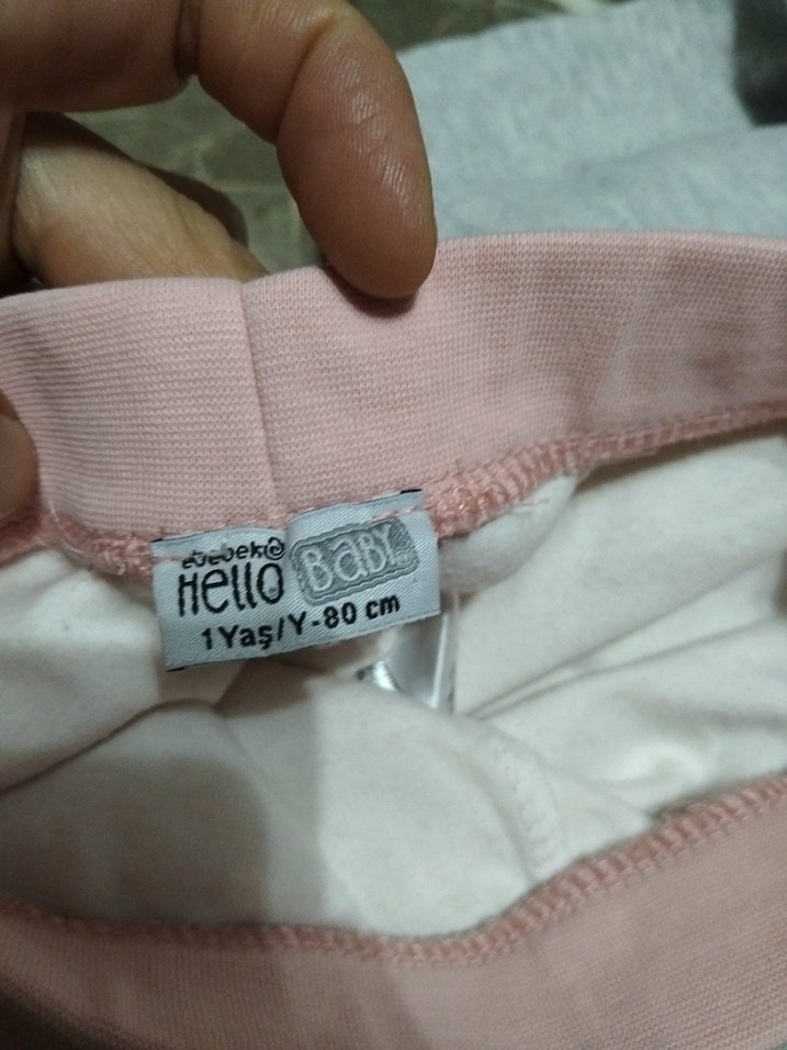 Gri Kız Çocuk Tayt - Görsel 4