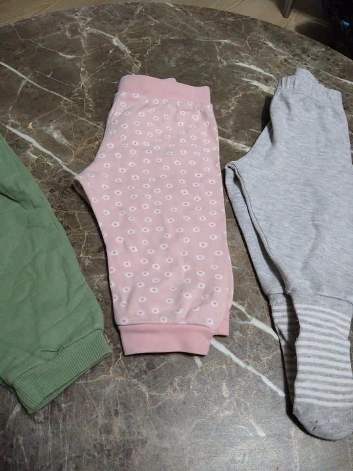 Gri Kız Çocuk Tayt - Görsel 3