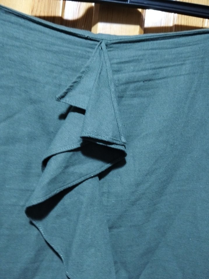 Zara Basic Gri Baskılı Midi Kadın Kumaş etek - Görsel 2