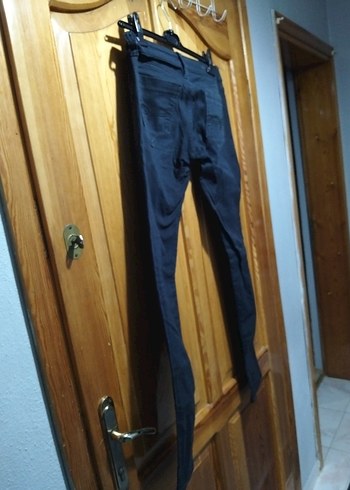 Kemerli Lacivert Kadın Midi Denim Pantolon - Görsel 2