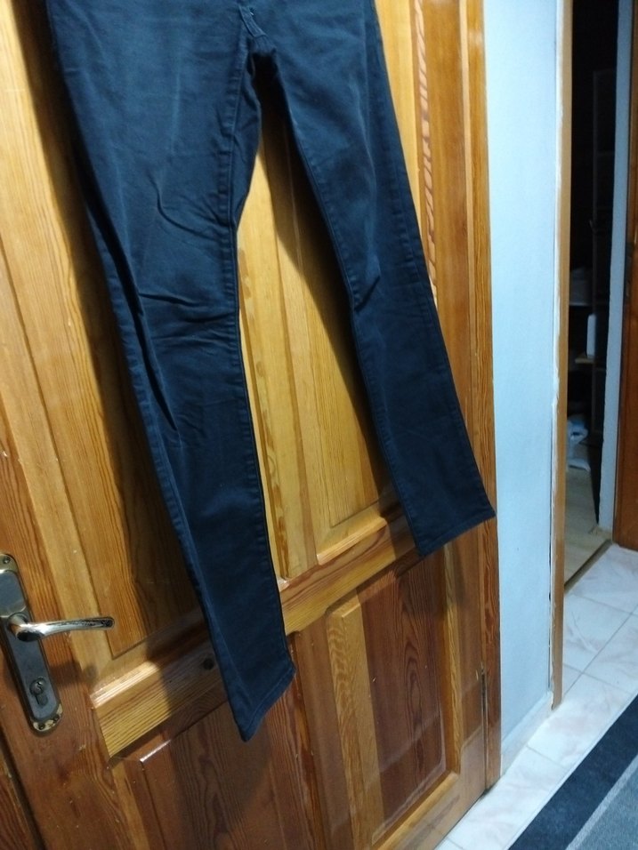 Kemerli Lacivert Kadın Midi Denim Pantolon - Görsel 5