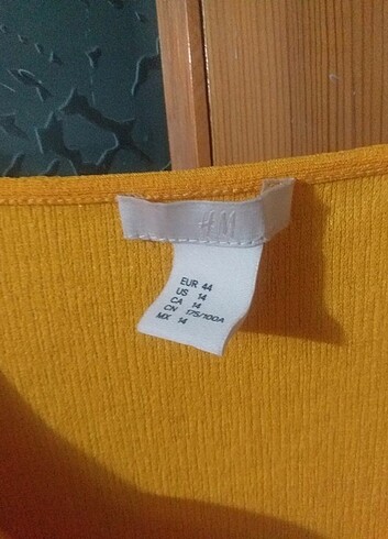 44 Beden sarı Renk Elbise