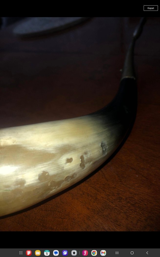 Gri ve Camel Renkli Boynuz boynuz - Görsel 4