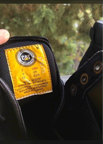 Caterpillar Siyah Bot Cat  Bot - Görsel 3