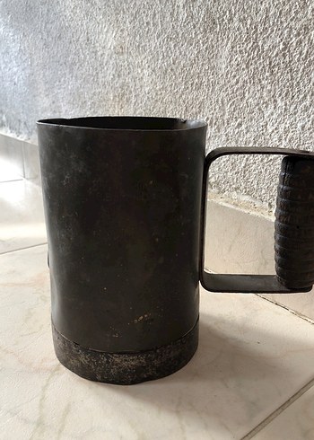Siyah Metal Kulplu Kupa - Görsel 2