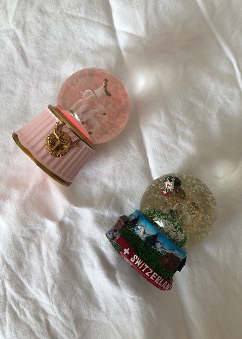 Beyaz Pastel Kar Küresi - Görsel 3