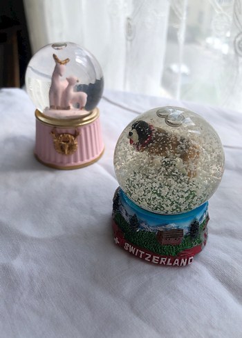 Beyaz Pastel Kar Küresi - Görsel 2