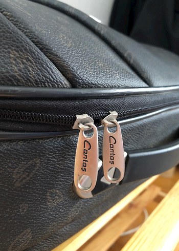 Klasik Siyah Yılan Desenli Cantaş Bavul - Görsel 14