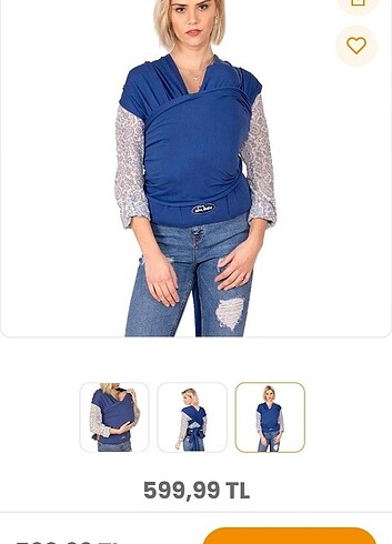 Sevi bebe bel destekli sling 