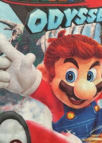 4-5 YAŞ Renkli Süper Mario Odyssey Baskılı Erkek Tişört - Görsel 5