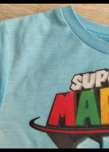 4-5 YAŞ Renkli Süper Mario Odyssey Baskılı Erkek Tişört - Görsel 6