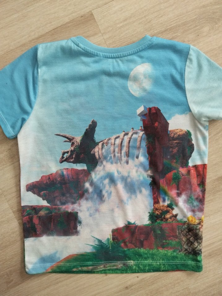 4-5 YAŞ Renkli Süper Mario Odyssey Baskılı Erkek Tişört - Görsel 2