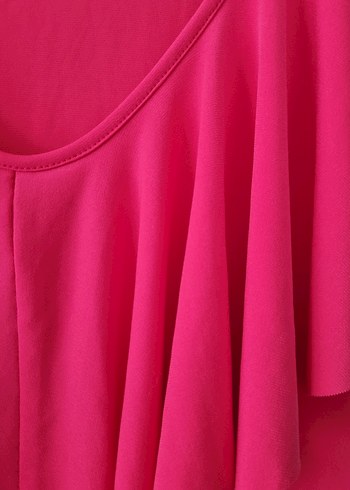 36-POLO GARAGE FUŞYA HARİKA ELBİSE - Görsel 5