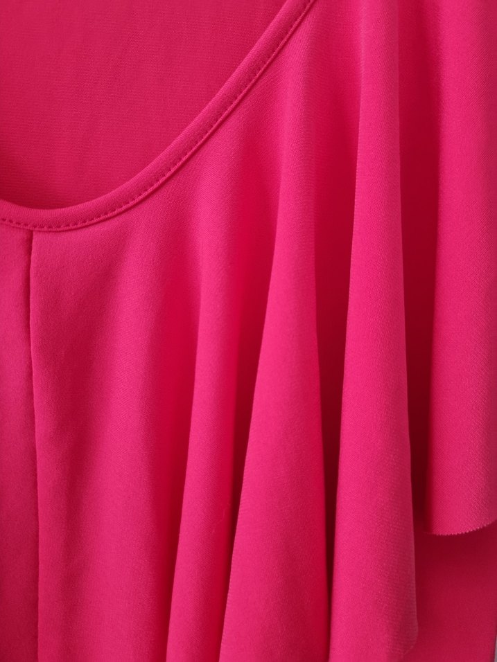 36-POLO GARAGE FUŞYA HARİKA ELBİSE - Görsel 5