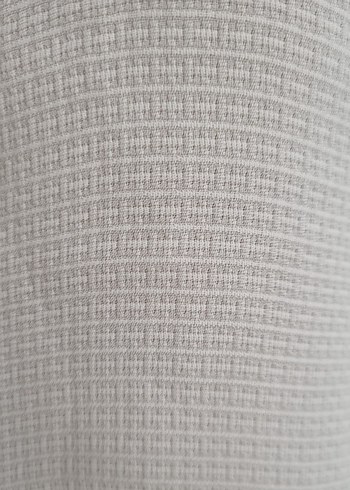 MANGO-M..YENİ GÖMLEK Düğmeli V Yaka Kısa Kollu Beyaz - Görsel 8