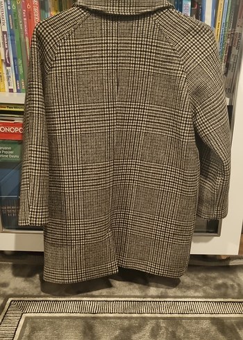 Düğmeli Ekose erkek çocuk kaban - Görsel 4