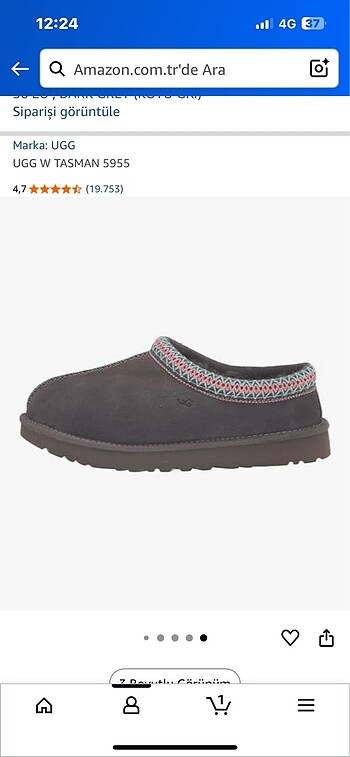 36 Beden gri Renk UGG Tasman