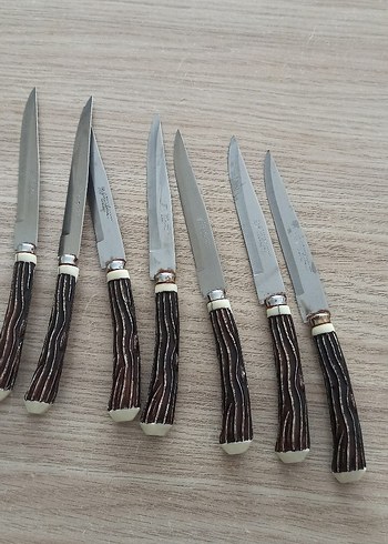 Diğer kemik saplı Alman bıçak Saplı 7'li Bıçak Seti