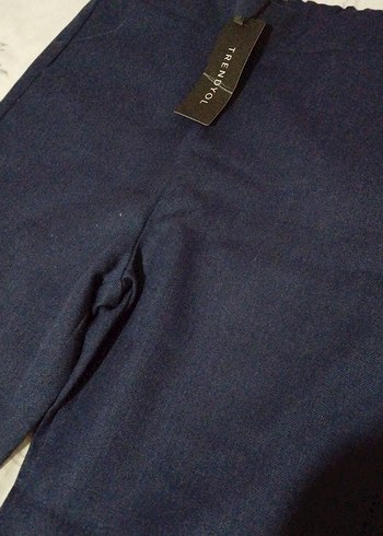 Lacivert Kadın kalın Pantolon - Görsel 2